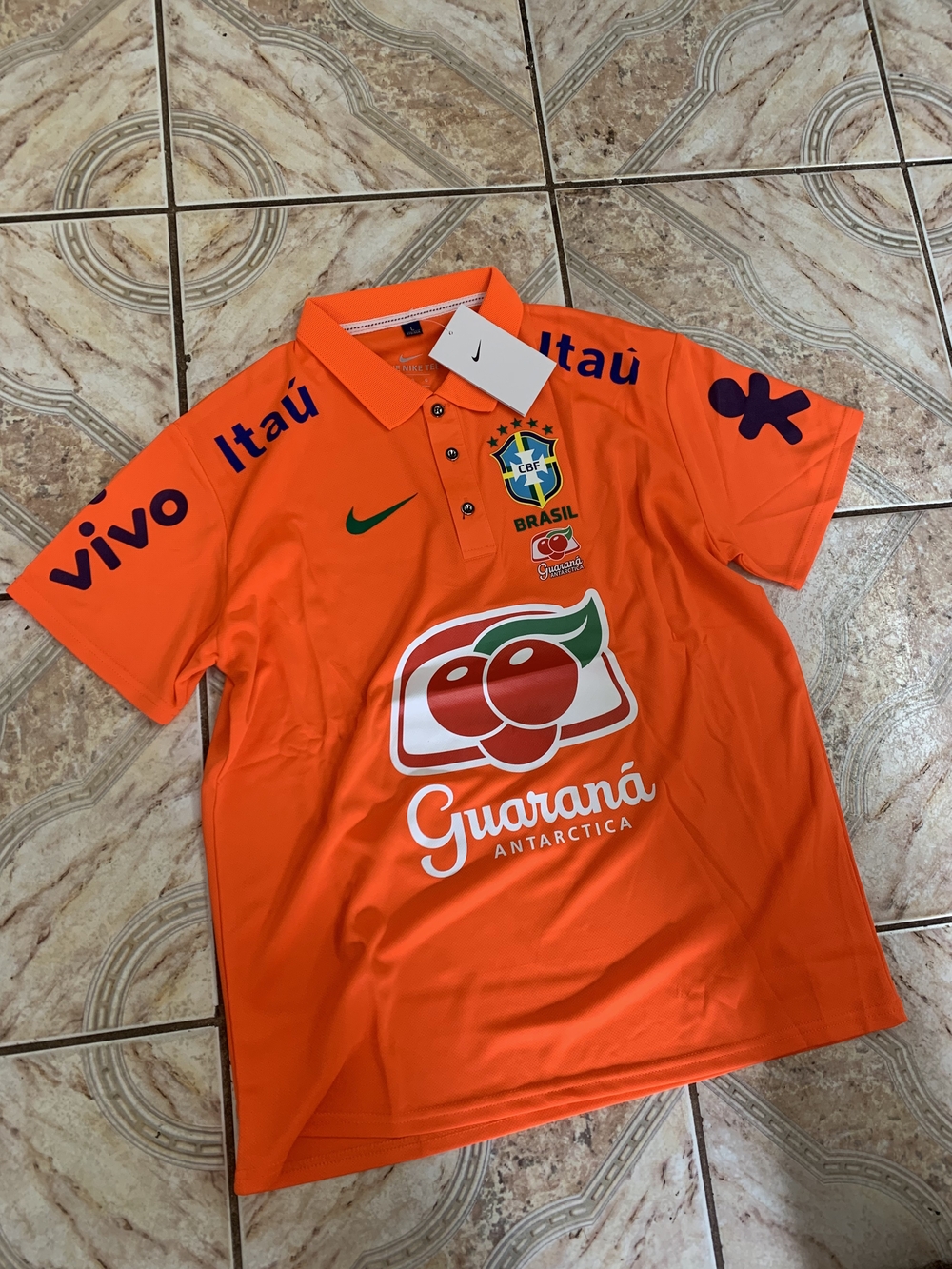 Nike Brazil 2026 Training Polo Jersey Size S